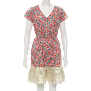 Annelore Metallic Floral Dress